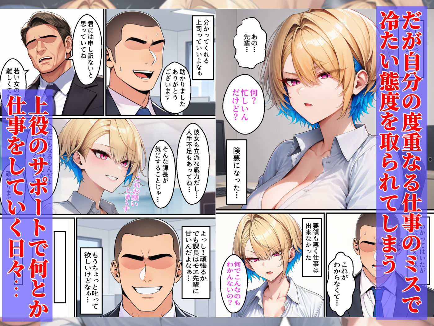 ボーイッシュな年下ギャル上司を徹底的にわからせる話 サンプル2ページ目