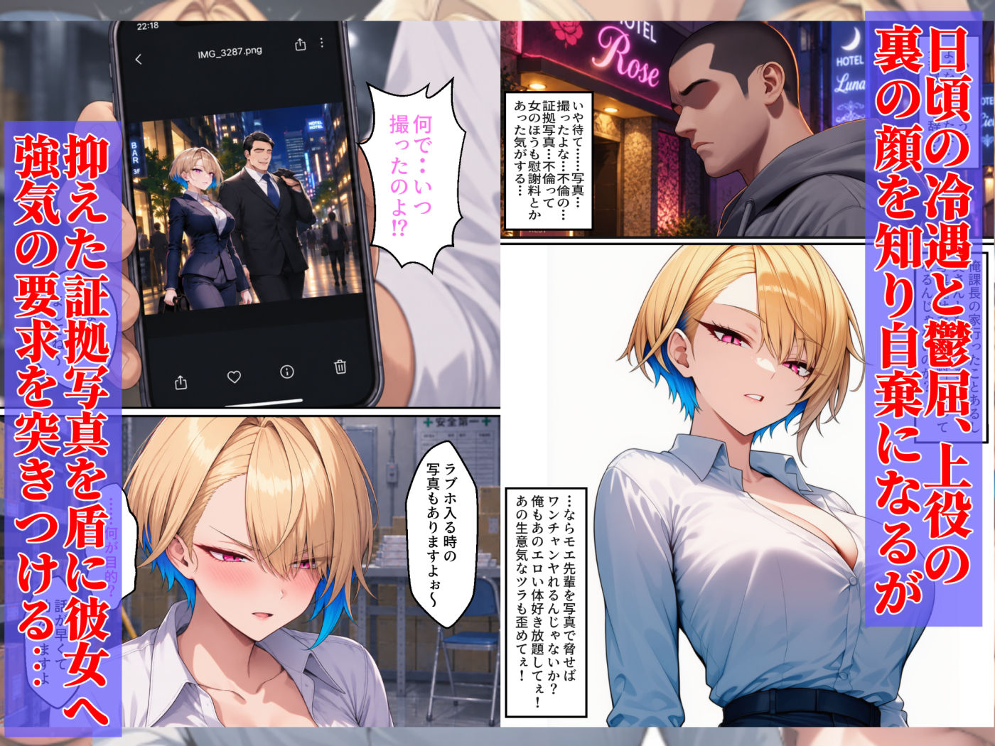 ボーイッシュな年下ギャル上司を徹底的にわからせる話 サンプル4ページ目