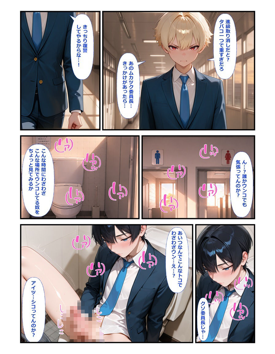 風紀委員長は不良の肉便器〜弱みを握られて完全雌堕ち絶頂屈服する元優等生〜 サンプル2ページ目