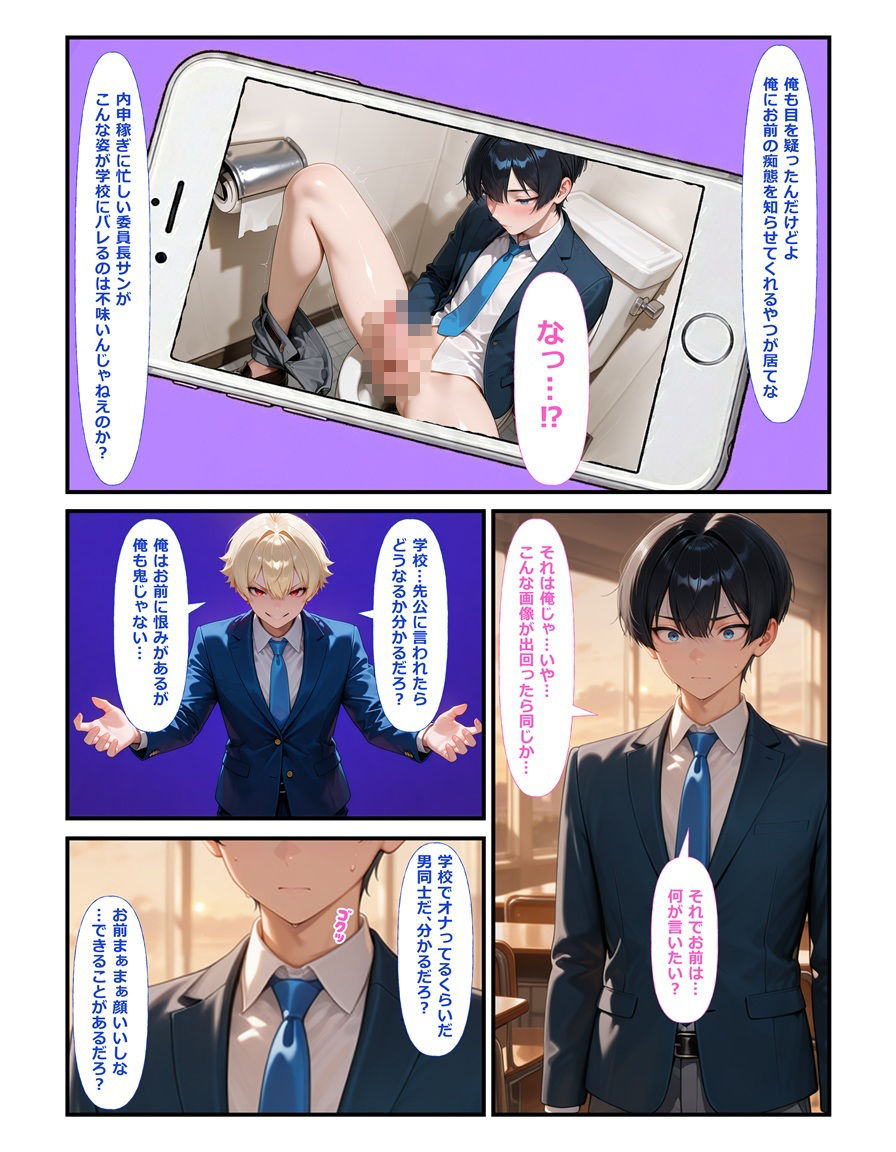 風紀委員長は不良の肉便器〜弱みを握られて完全雌堕ち絶頂屈服する元優等生〜 サンプル4ページ目