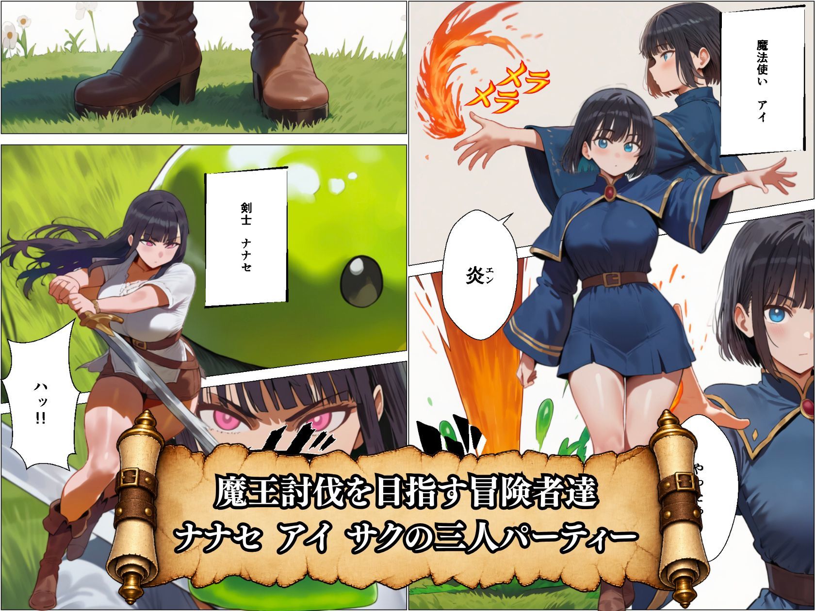 異世界転生したら変態僧侶に転職して生ハメセックスでパーティーを回復しちゃう話 サンプル1ページ目