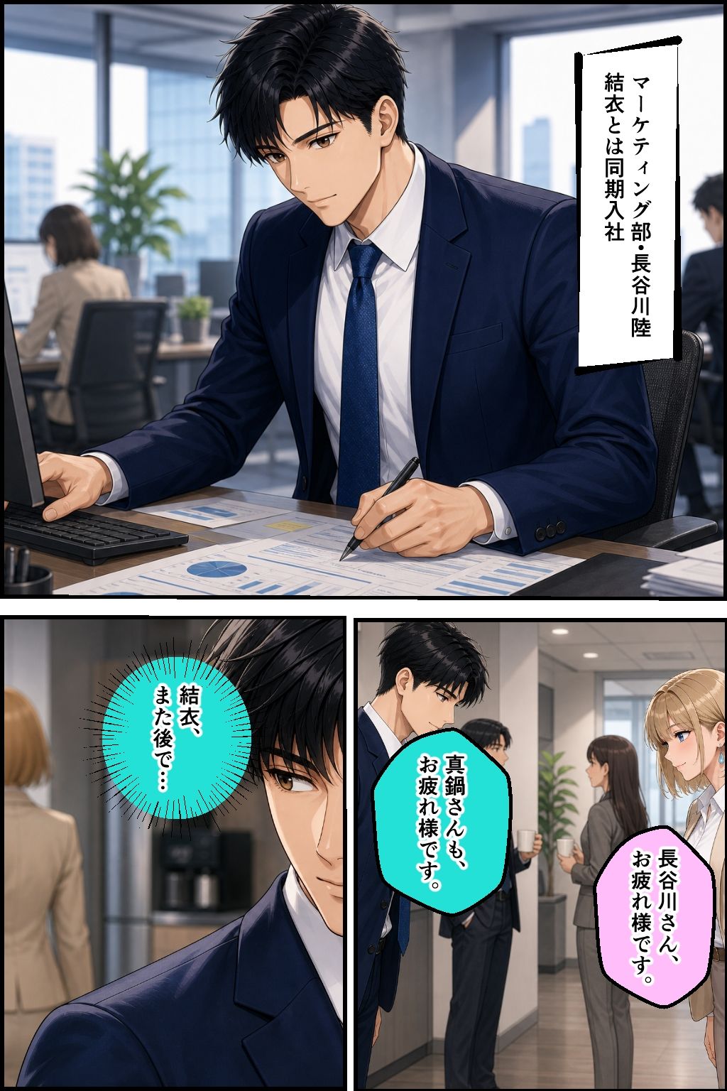 社内調教NTR部下の彼女を奪い極上のメスに仕立て上げる第二話真部結衣編 サンプル8ページ目