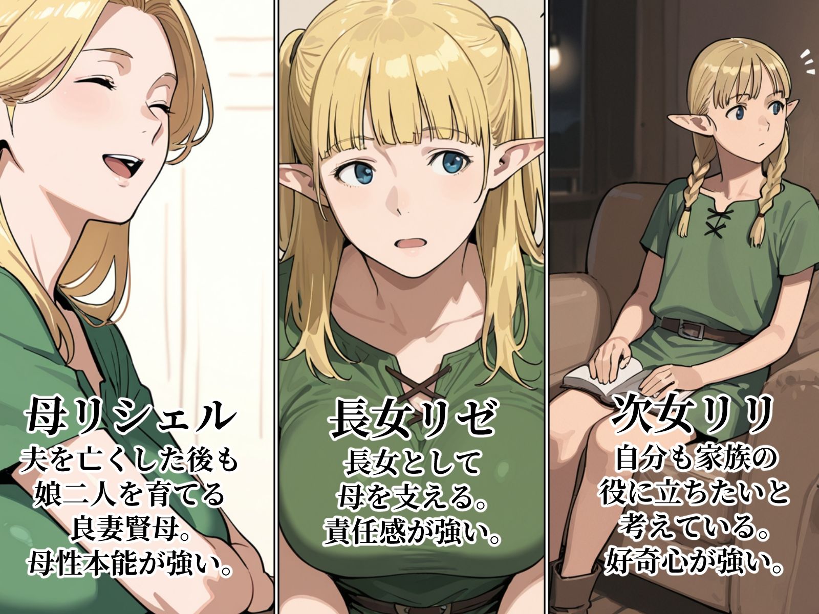 異世界転移でエルフ母娘甘やかしハーレム生活 サンプル1ページ目
