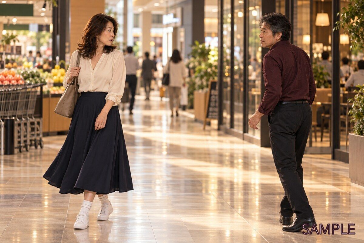 二十七年ぶりに再会した人妻は、白い靴下を履いていた サンプル1ページ目