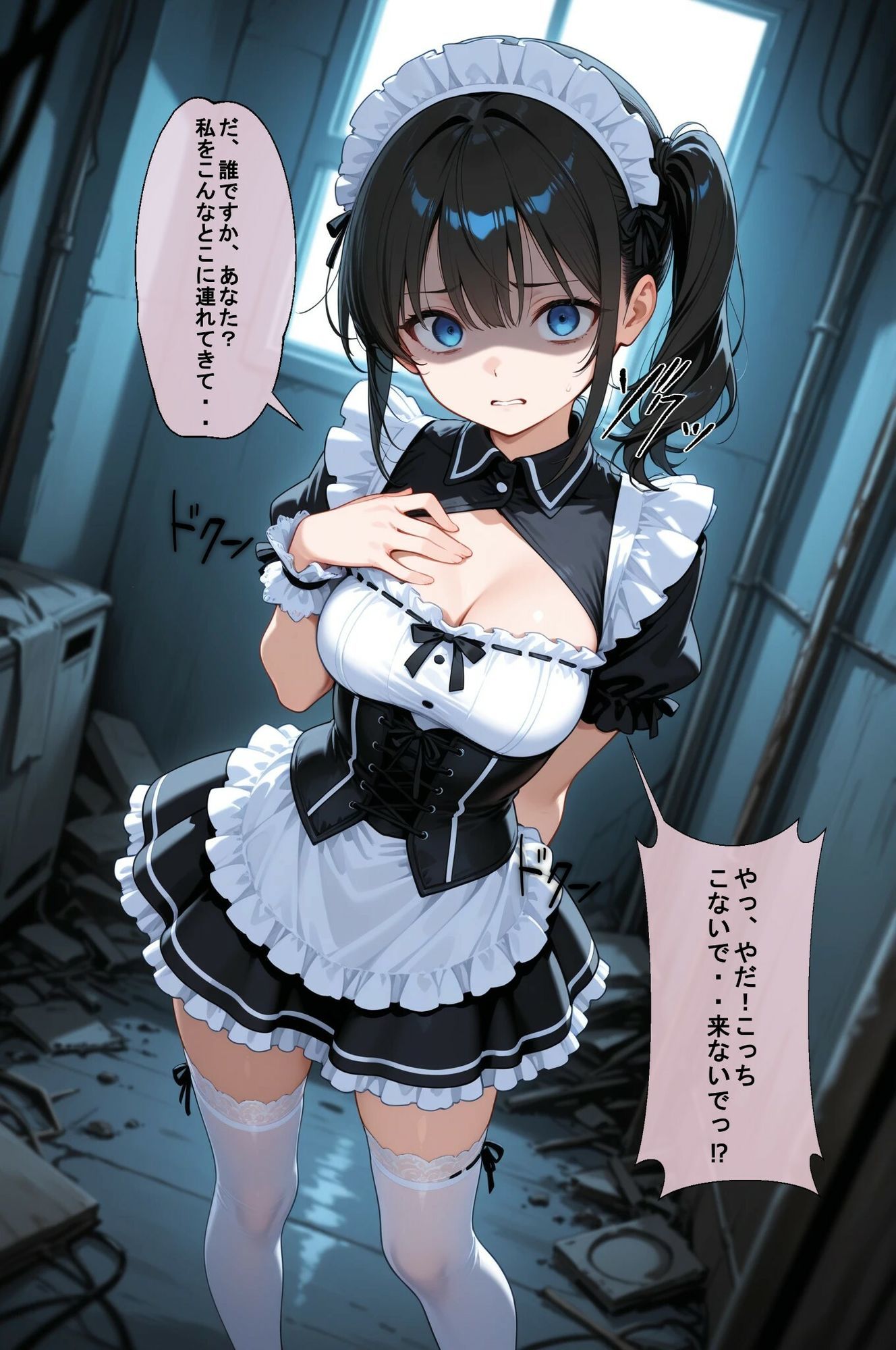 コスプレ美少女は廃屋で餌食となる・・  悲壮な女の子って・・そそるよね サンプル1ページ目