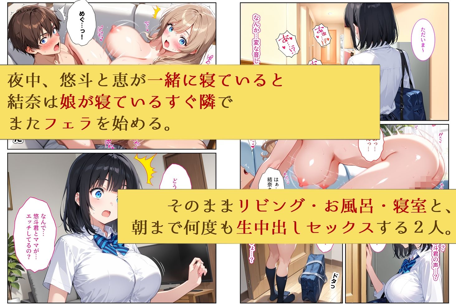 清楚な彼女のママは、実は僕のセフレでした〜彼女が眠っている家で生ハメSEX〜 サンプル8ページ目