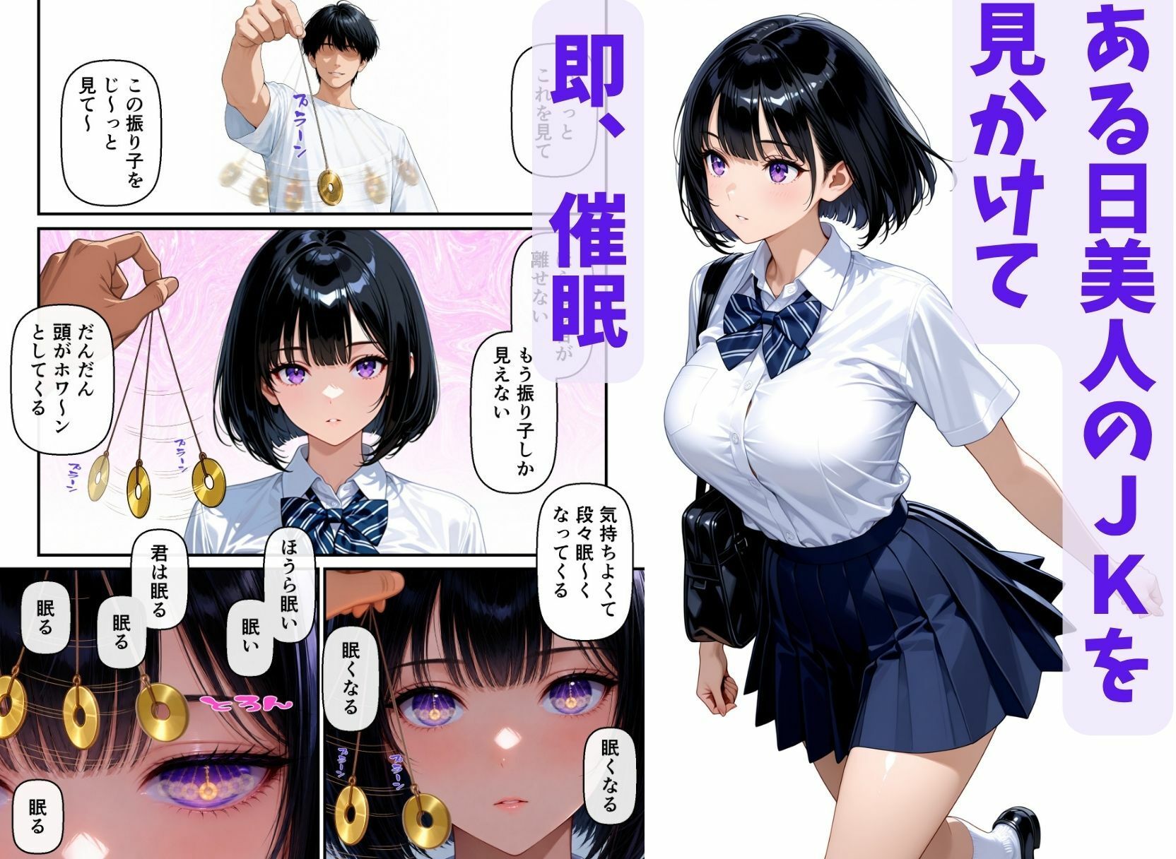 催◯ナンパ3 巨乳母子催◯  〜巨乳人妻とJKの娘に催◯かけたら親子丼SEXできた〜 サンプル3ページ目