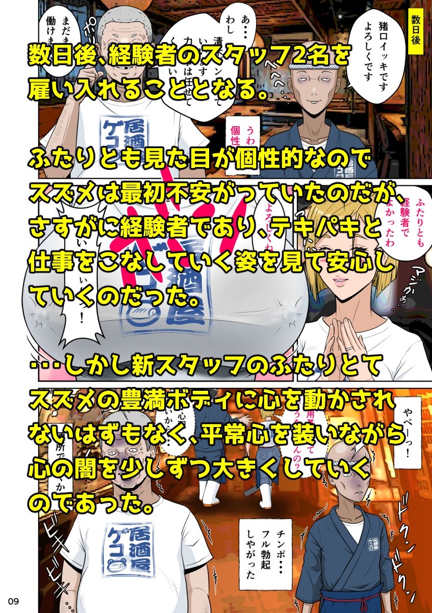 下戸マッチョな居酒屋店主とドエロ上戸な美人妻 サンプル2ページ目