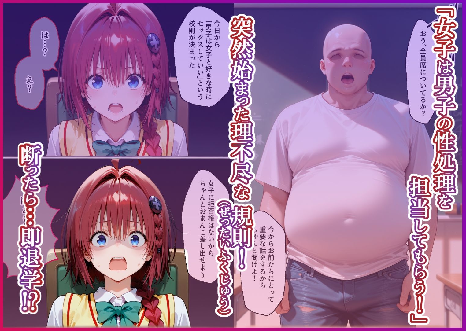 S○Xしないと即退学？ 今日から全員強●性処理部 中出しでご奉仕ポイント大量GET快楽堕ち凌●学園 トラ〇ル編 サンプル1ページ目