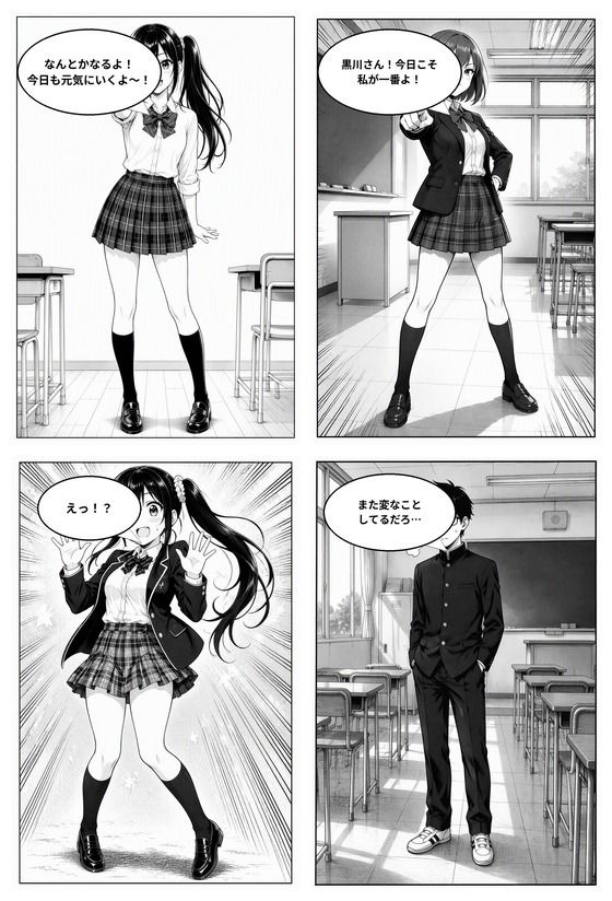 放課後ハイテンション！〜ほのかと仲間たちの学園コメディ〜 サンプル1ページ目