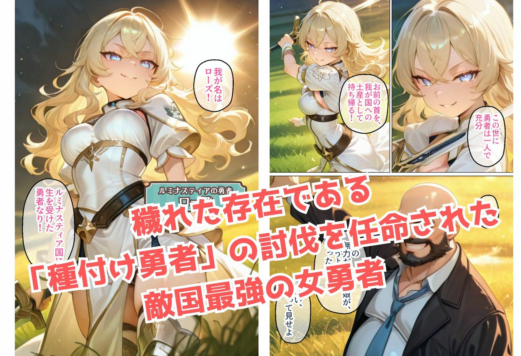 最強の女勇者がチン棒に服従した件2【全Pセリフ有】 サンプル1ページ目
