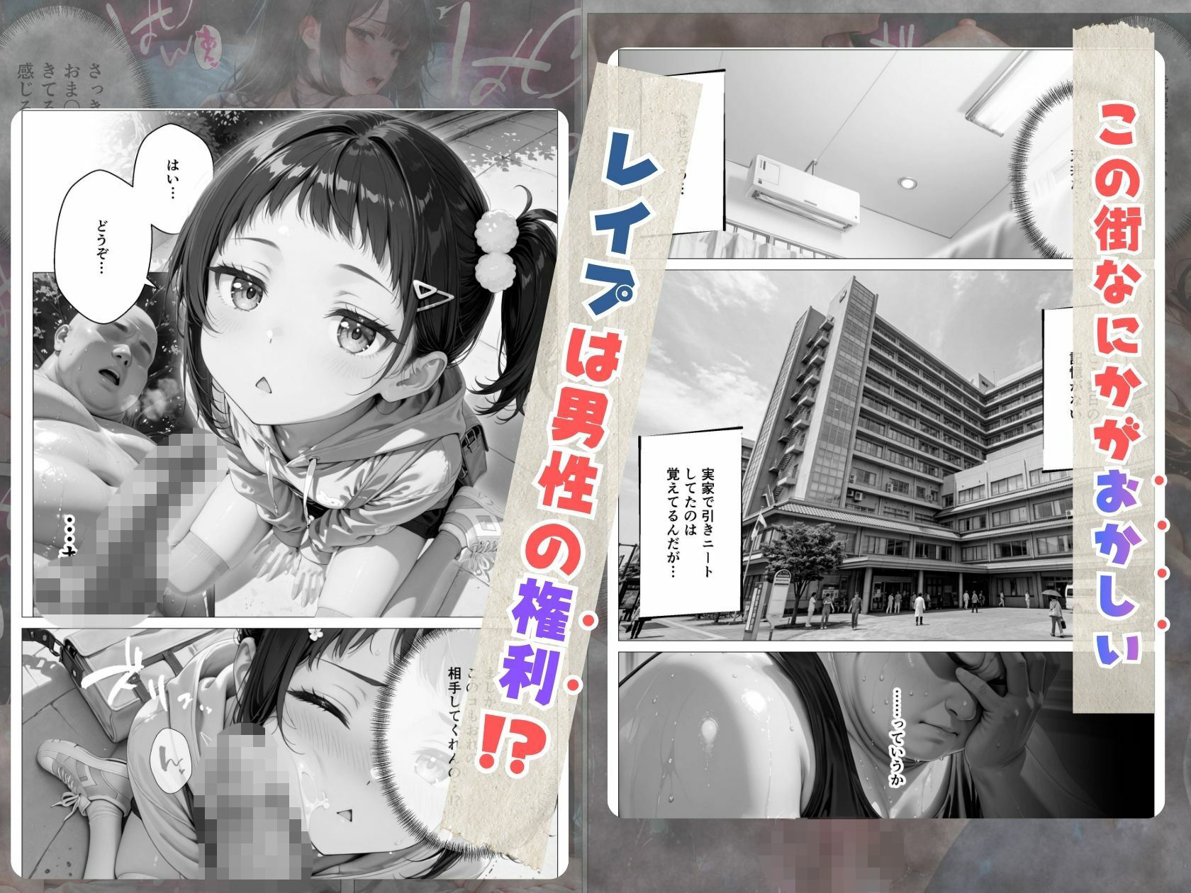 【総集編】精子至上主義 〜いかなる非同意性行為も正当化される街〜 サンプル2ページ目