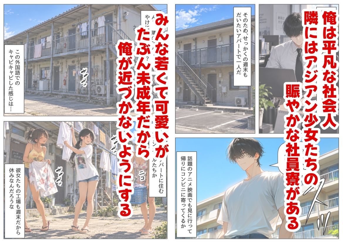 隣に住むアジアン少女と俺 サンプル1ページ目