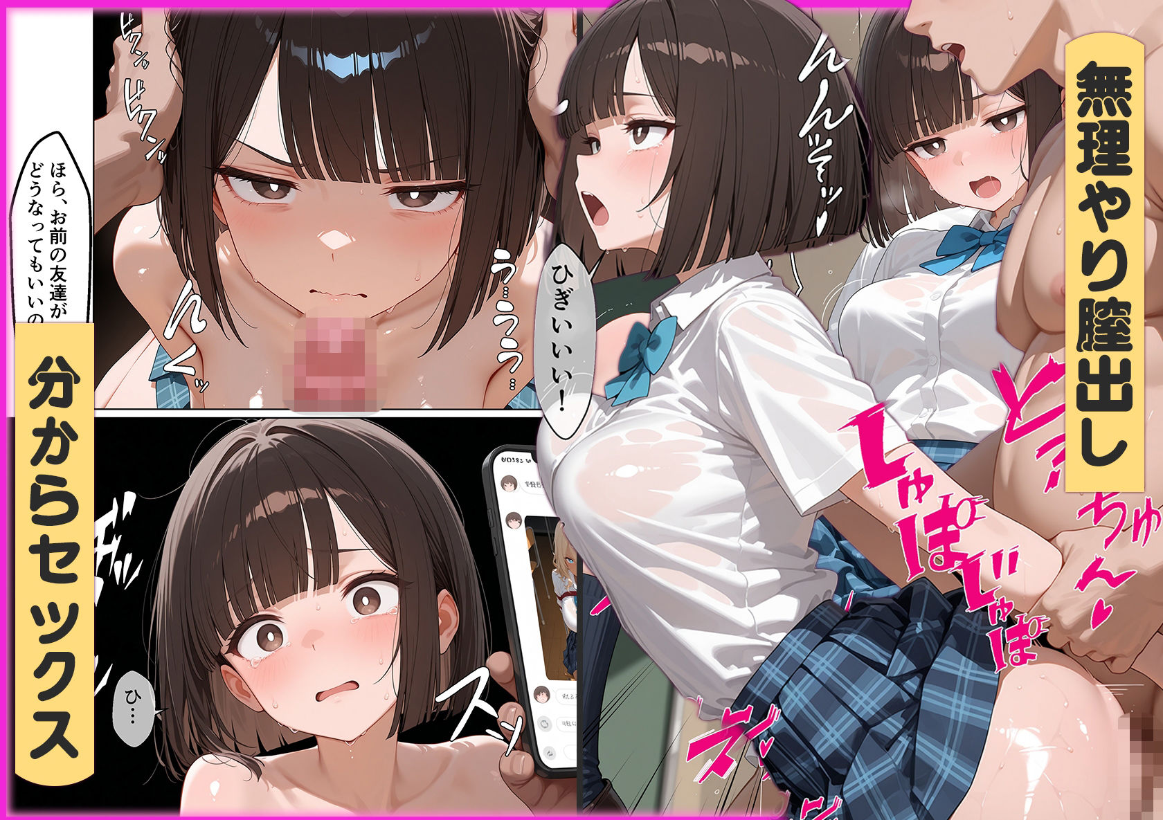パパ活J〇お仕置きエッチ 無理やりウリをやらせました サンプル4ページ目