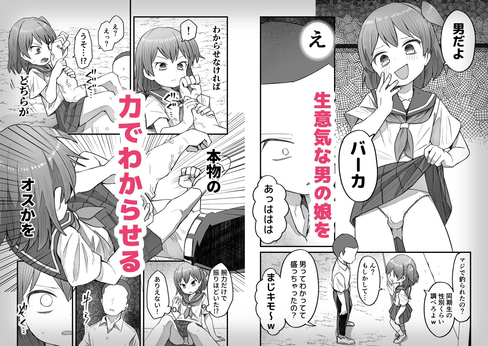 ナマイキ男の娘わからせ日記 サンプル1ページ目