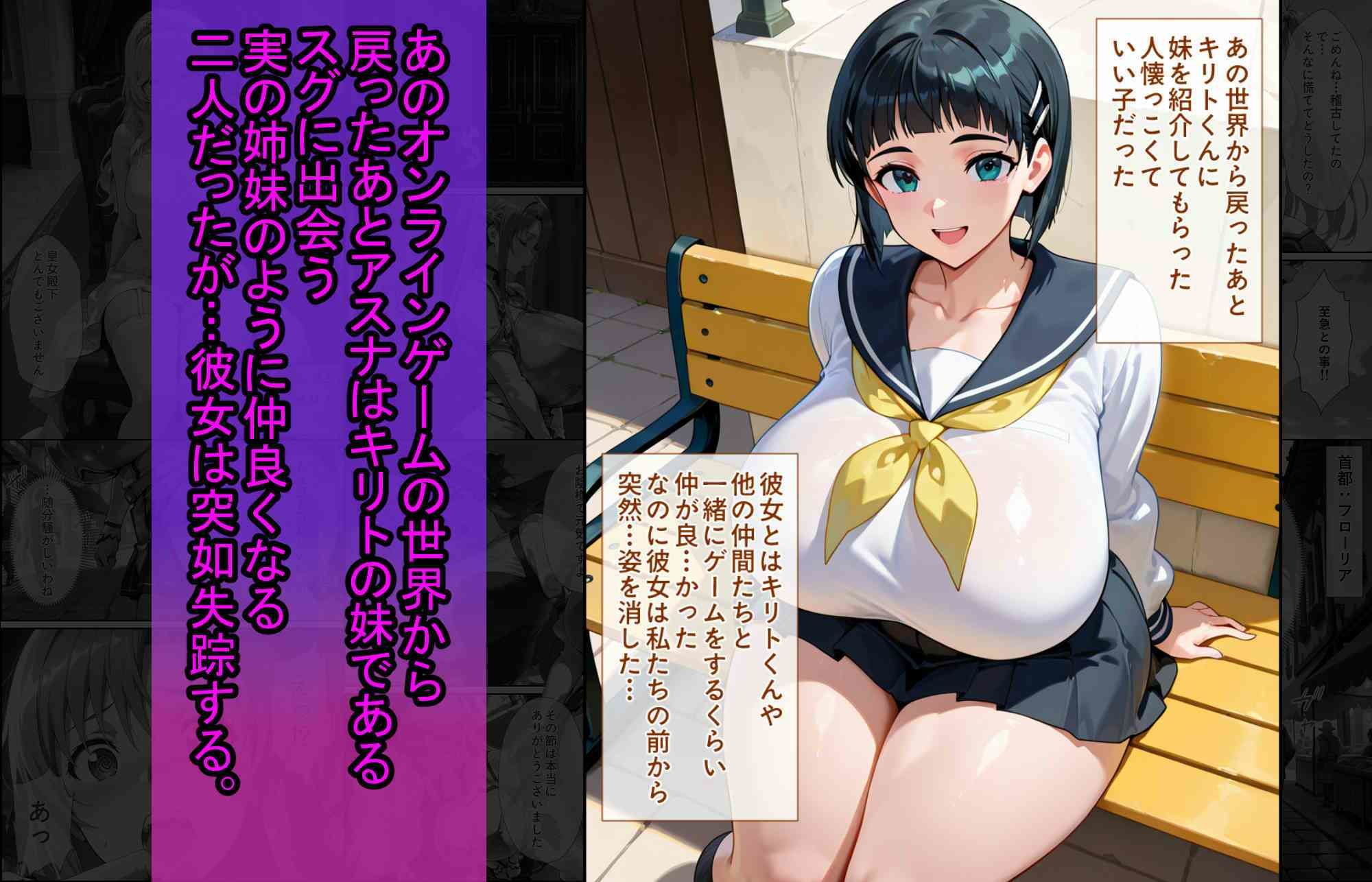爆乳J●  アスナちゃんが巨根おじさんに寝取られる  話17 サンプル3ページ目