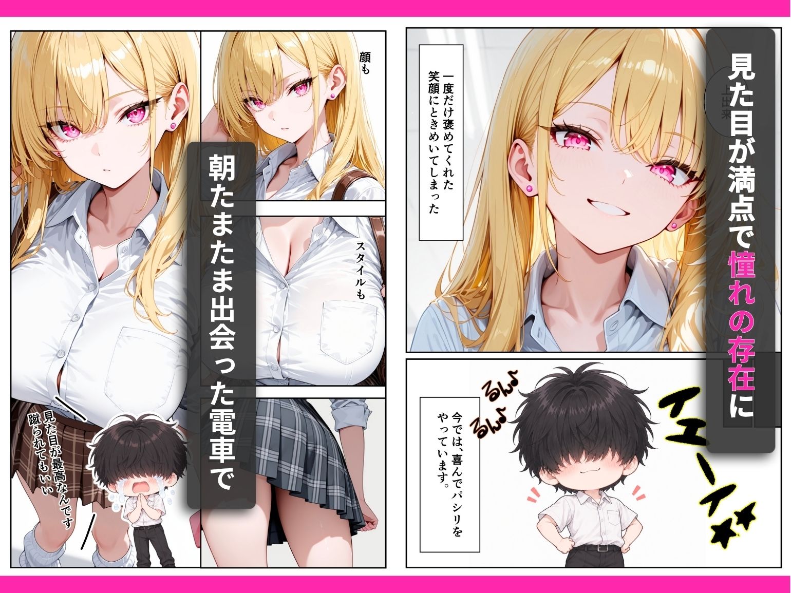 パシリの俺が憧れの一軍ギャルを痴●から救ったらちんぽ懇願された話 サンプル2ページ目