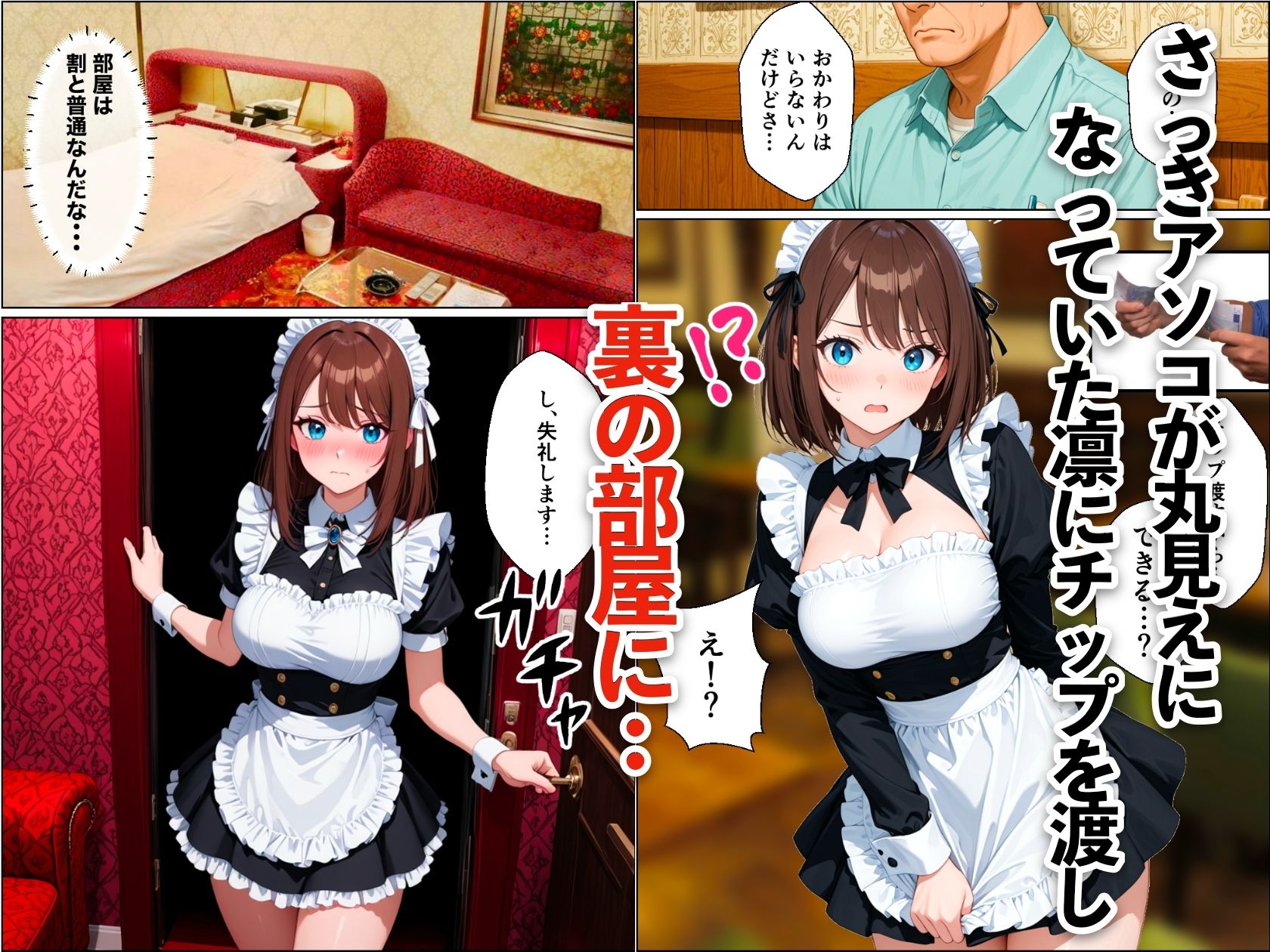 バブル時代に転生してノーパン喫茶でハーレムになった話 サンプル7ページ目