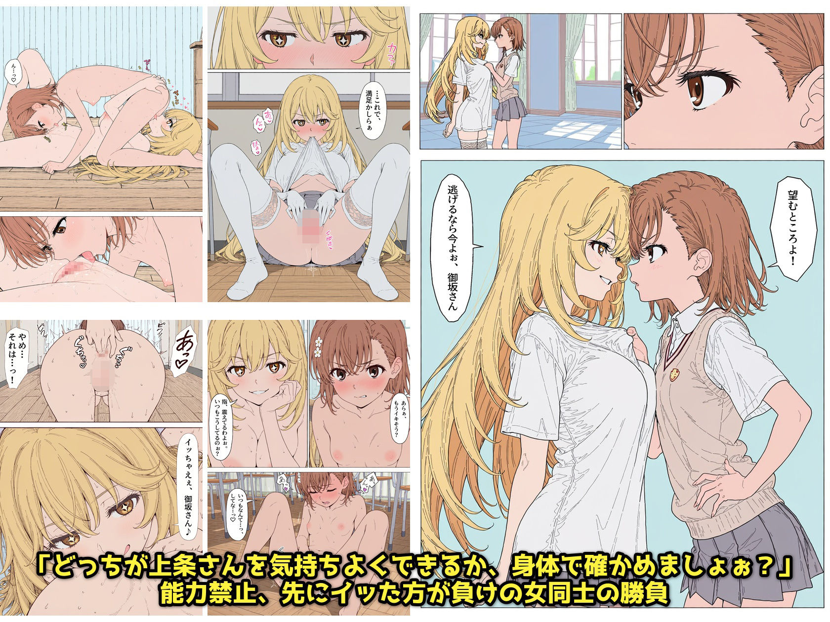 【漫画】とある美琴の羞恥体験 〜後輩と、あいつと、女王と〜 サンプル9ページ目