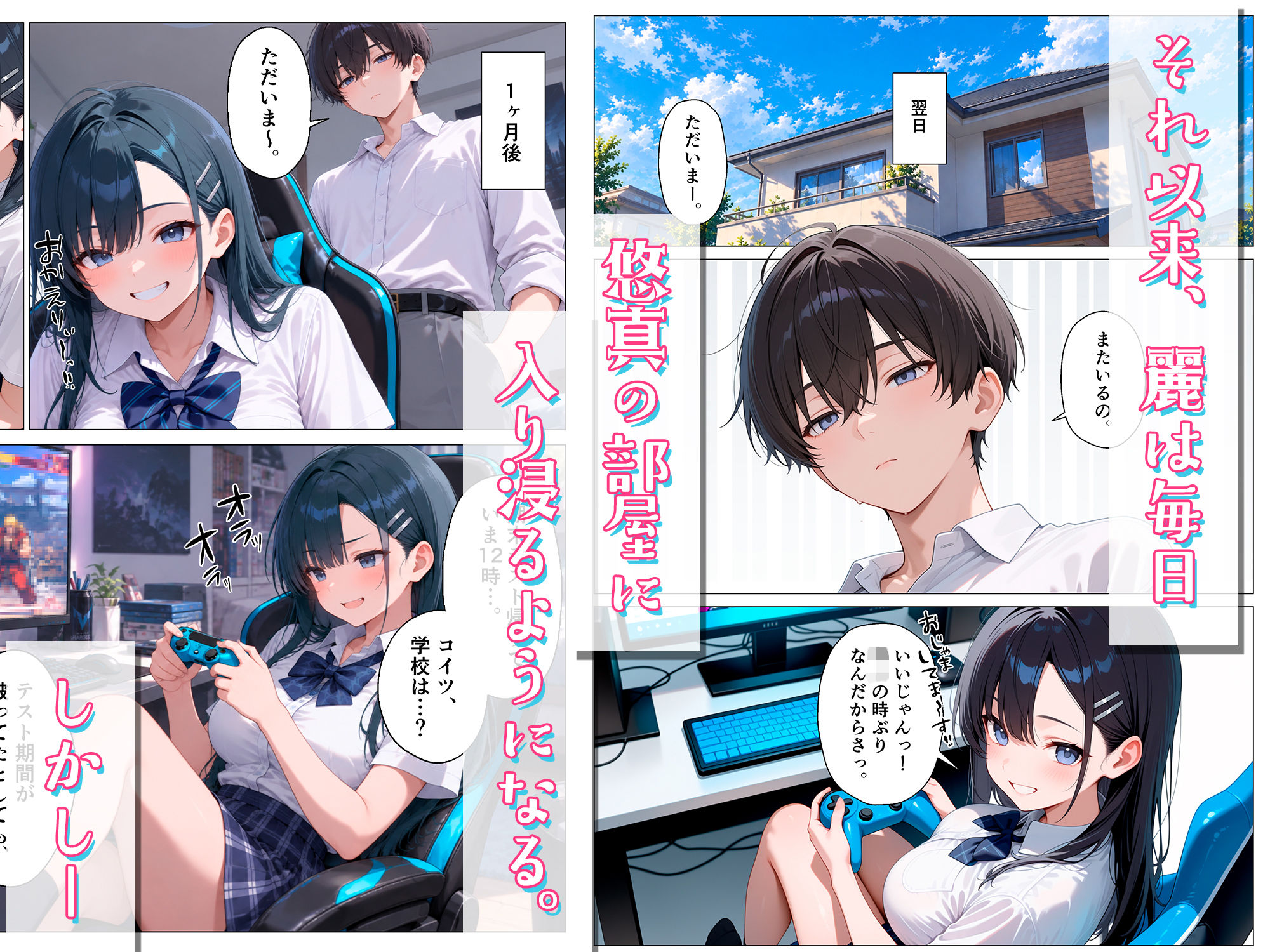 どエロく成長した幼馴染が、俺の部屋に入り浸りカノジョになった話 サンプル3ページ目