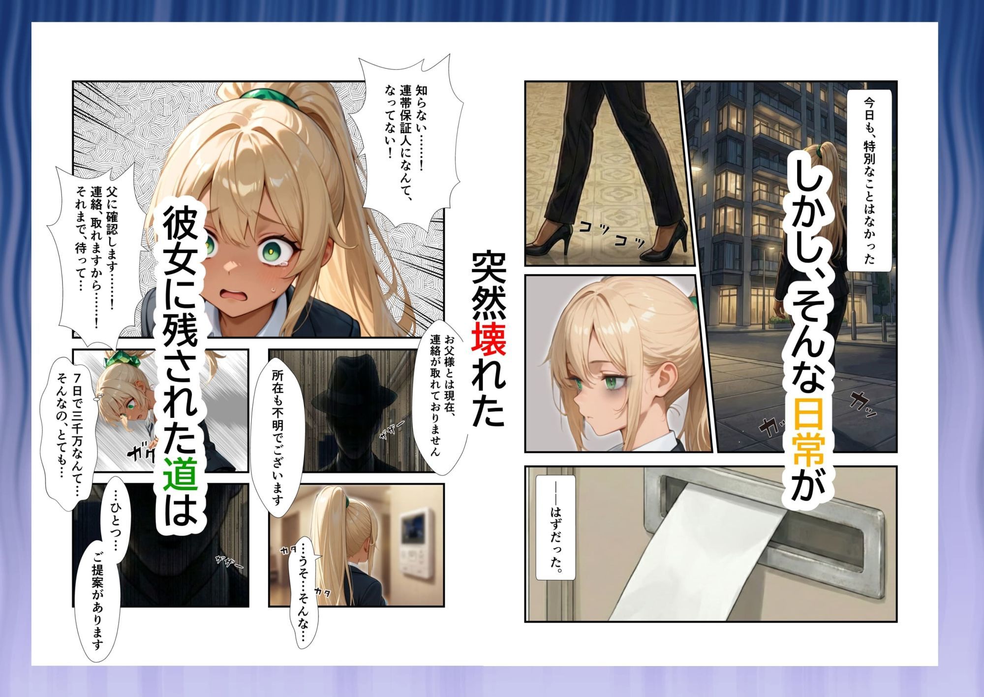 日常が崩壊し、メイド服の下で悦楽を求められるような話 サンプル2ページ目