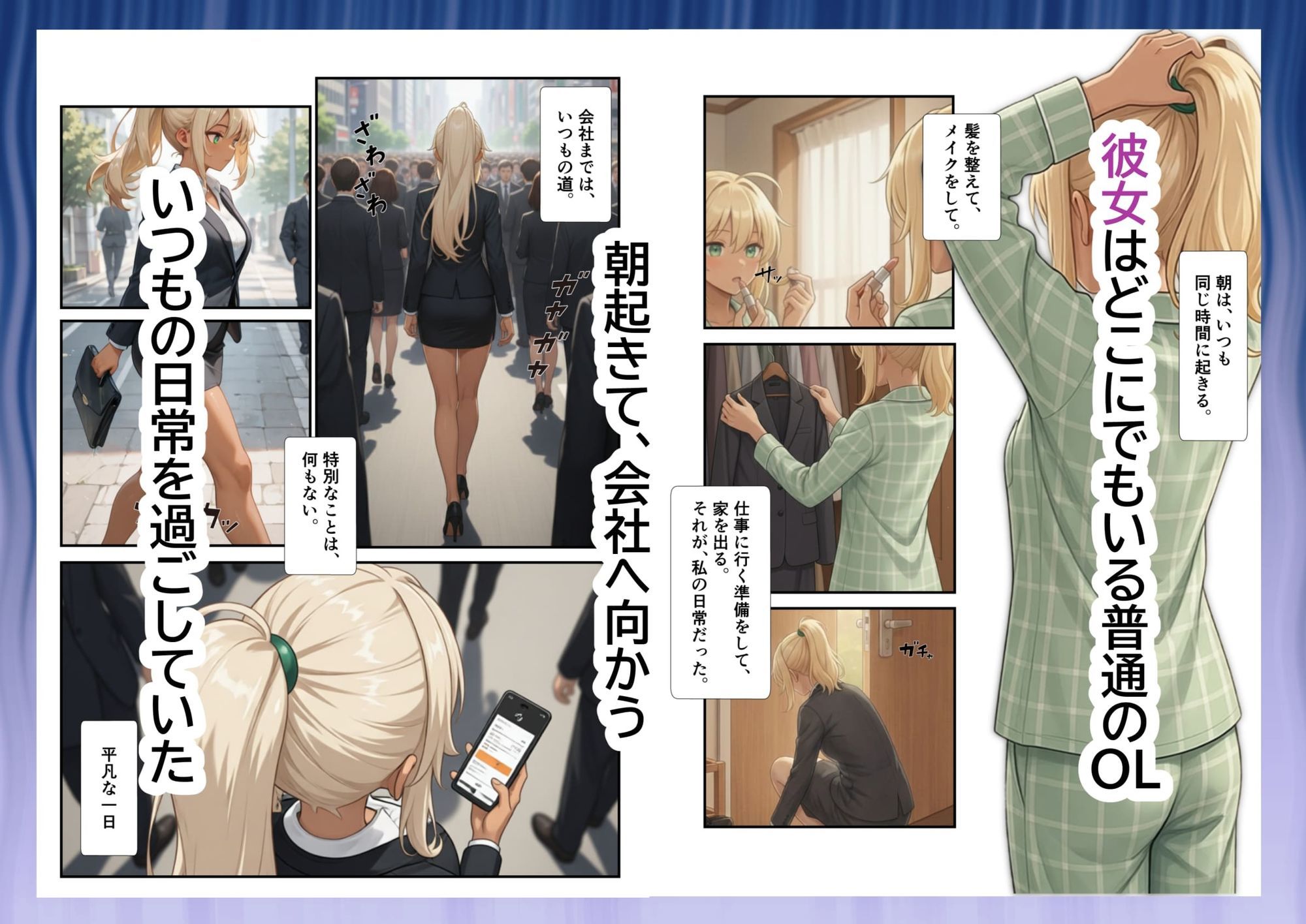 日常が崩壊し、メイド服の下で悦楽を求められるような話 サンプル6ページ目
