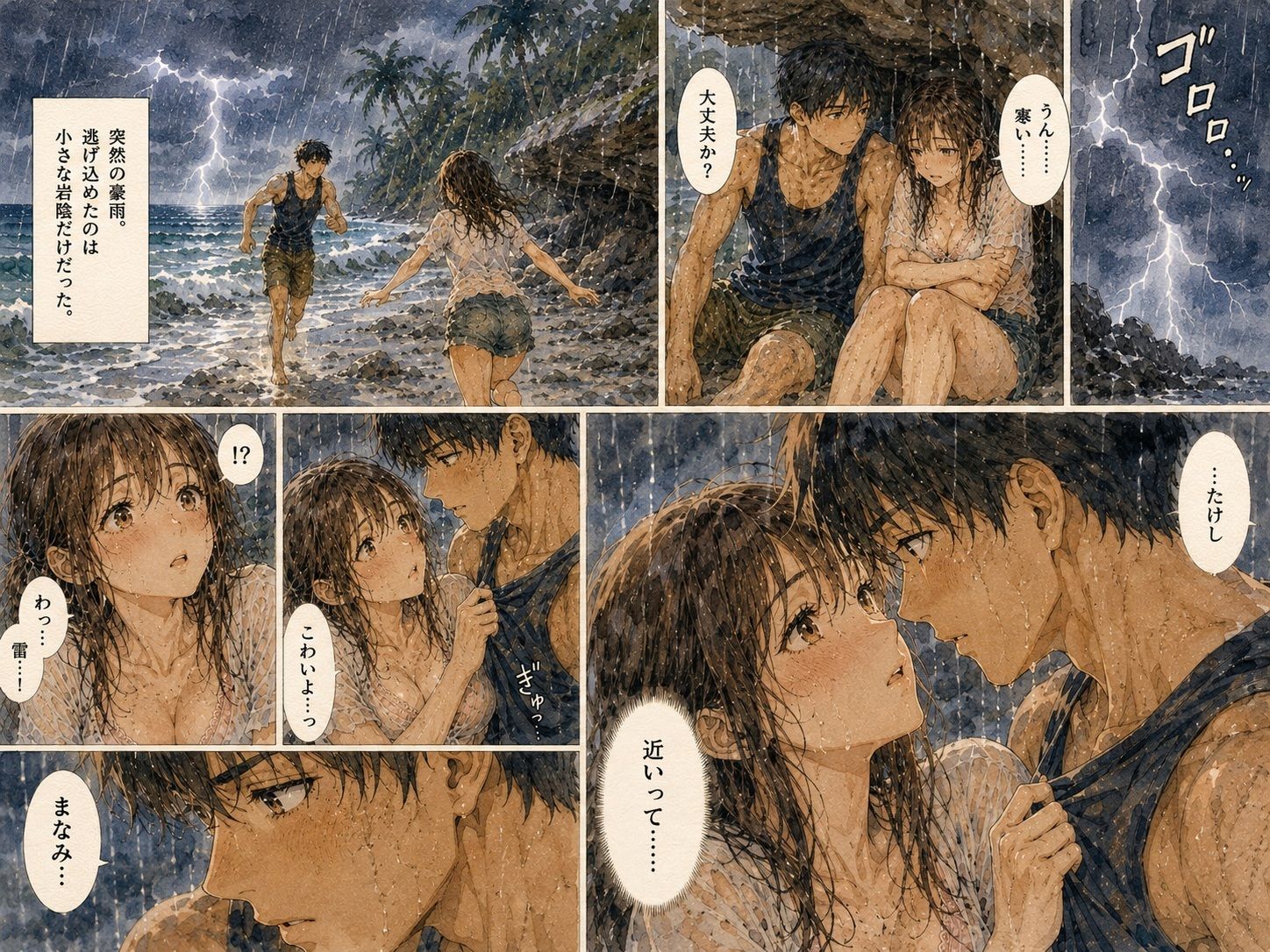 無人島で幼馴染と二人きり。 〜助けが来ないなら、もう我慢できない〜 サンプル3ページ目