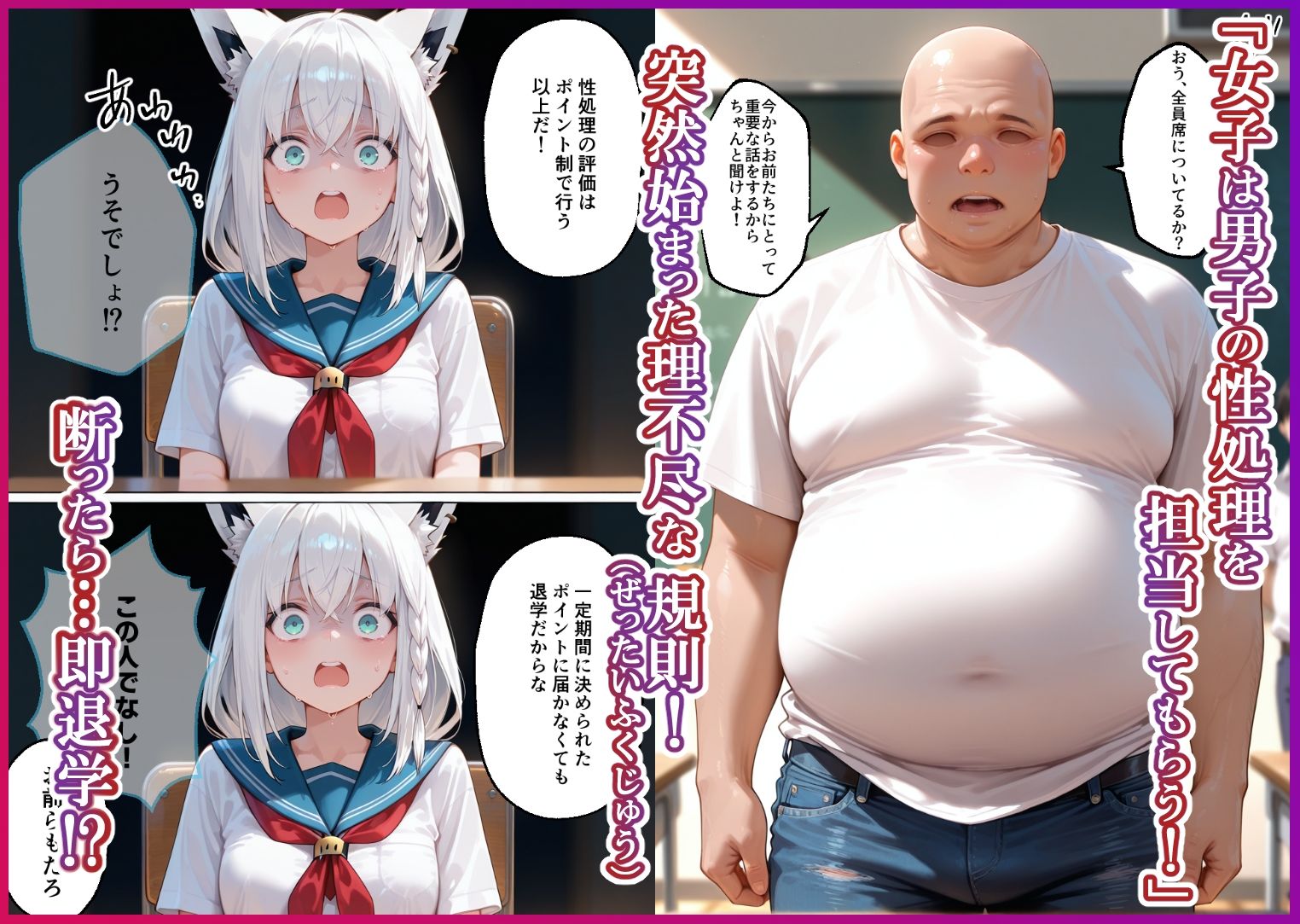 S○Xしないと即退学？ 今日から全員強●性処理部 中出しでご奉仕ポイント大量GET快楽堕ち凌●学園   ゲーマーズ編 サンプル1ページ目