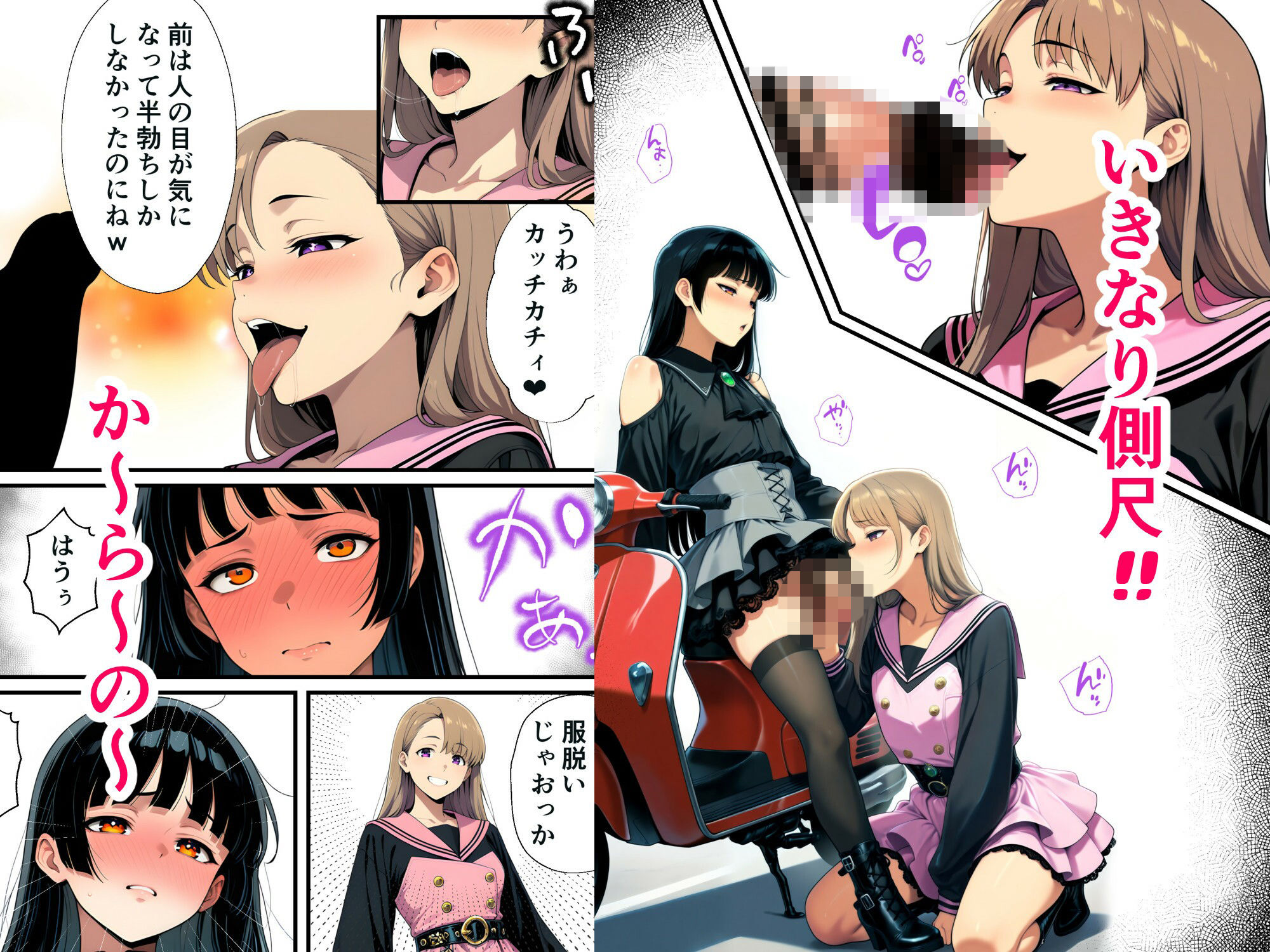 男の娘れず2〜都会de青姦編〜 サンプル3ページ目