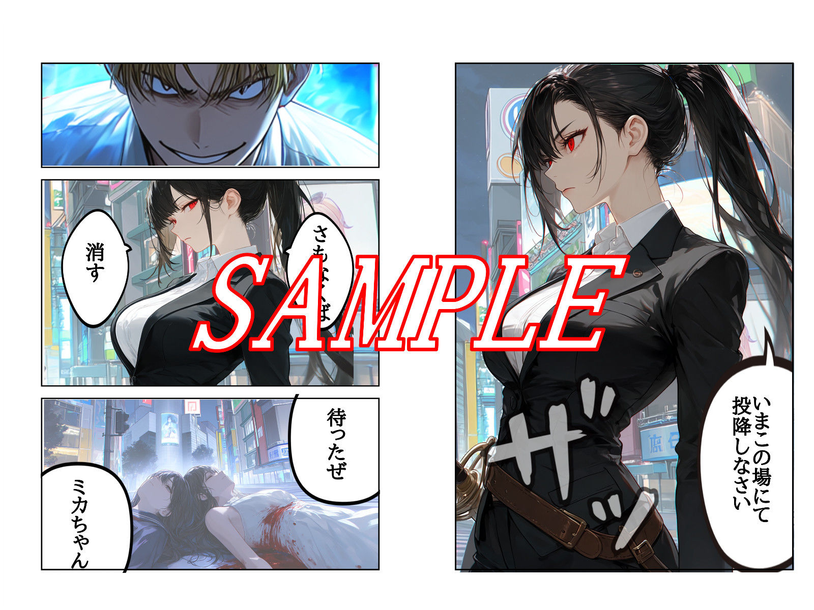 神門ミカの敗北 サンプル2ページ目