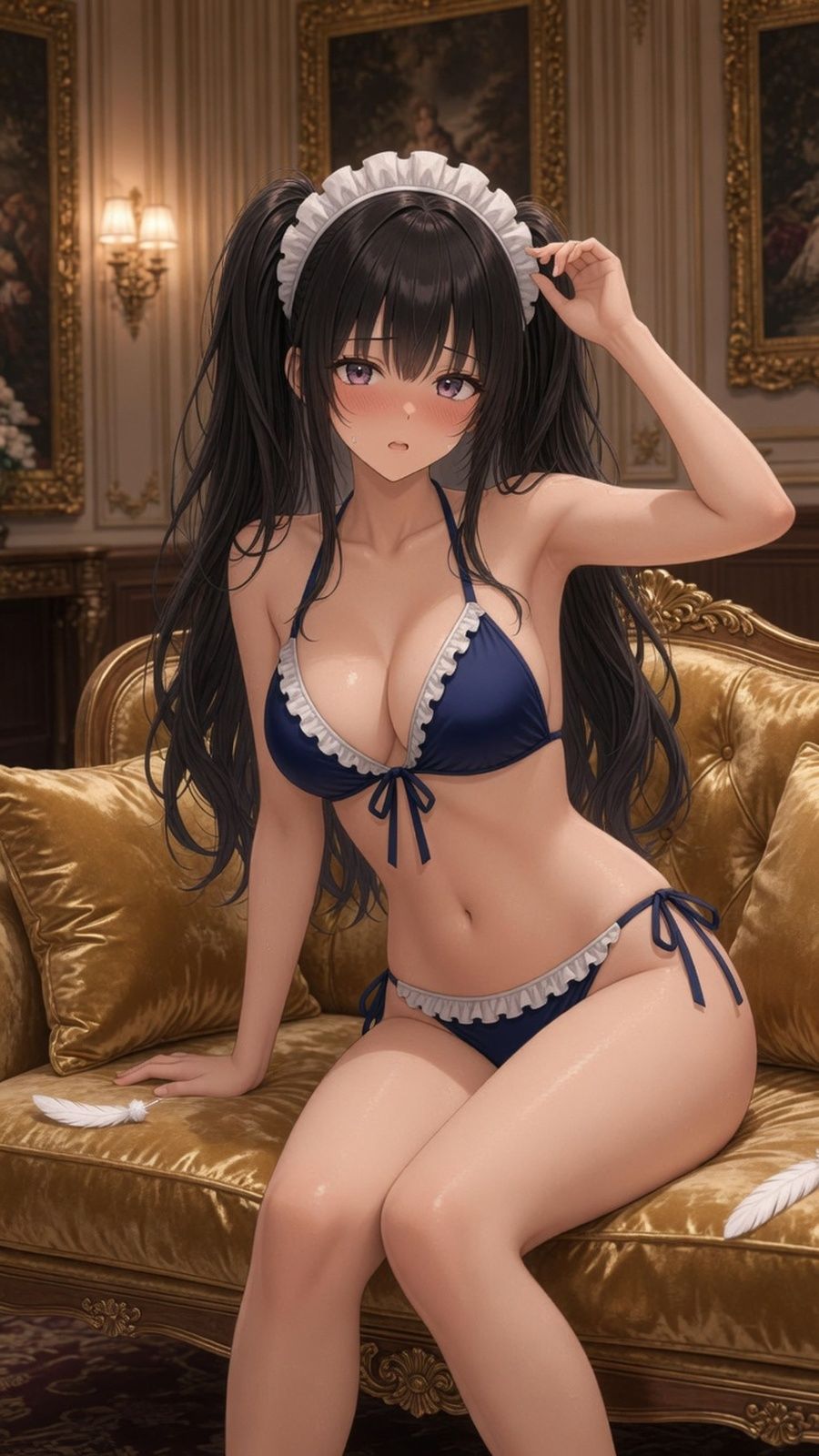 【機械姦】快楽マシーン〜黒髪メイド拘束実験〜 サンプル4ページ目