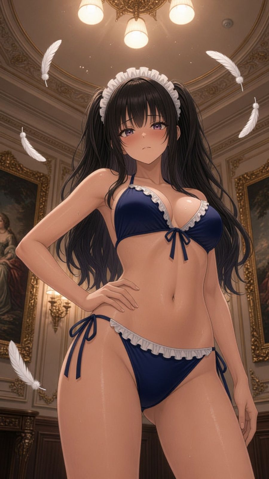 【機械姦】快楽マシーン〜黒髪メイド拘束実験〜 サンプル7ページ目