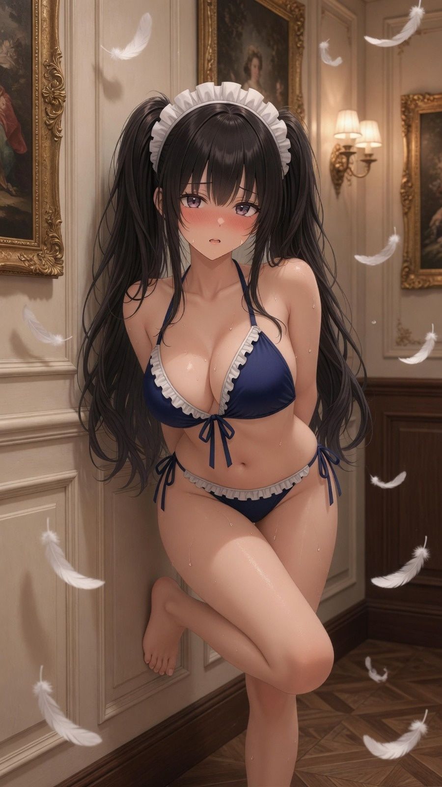 【機械姦】快楽マシーン〜黒髪メイド拘束実験〜 サンプル8ページ目