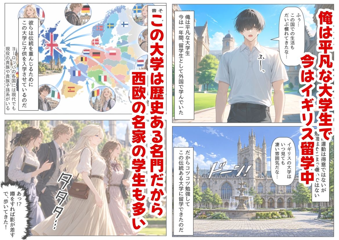 王女様と留学生な俺 サンプル1ページ目
