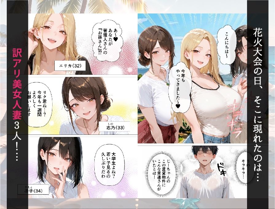 欲求不満な人妻達と、エロ物件で生ハメセックスしまくった話 サンプル3ページ目