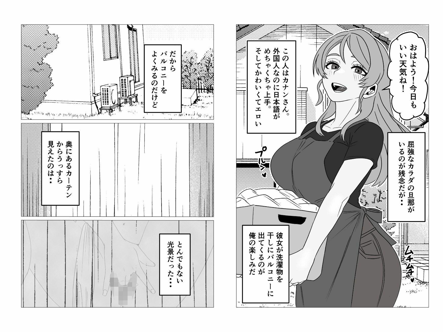 性欲強いのに中々ヤラせてくれない外国人人妻を孕ませ妊娠 サンプル1ページ目
