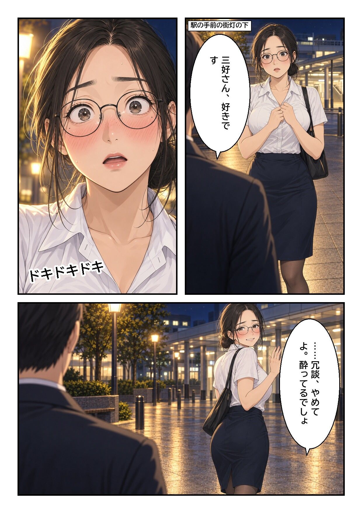 処理してない地味な先輩（34）が、年下の後輩に腋のニオイを嗅がれて全部見られた話 サンプル6ページ目