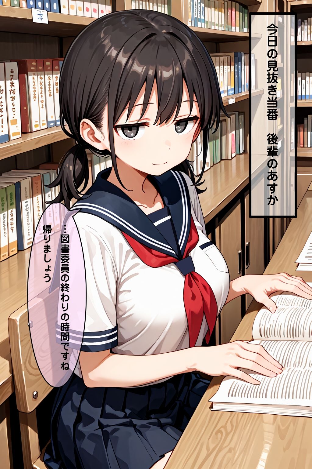 学校で見抜き制度が導入されたので後輩で見抜きしたお話 サンプル1ページ目