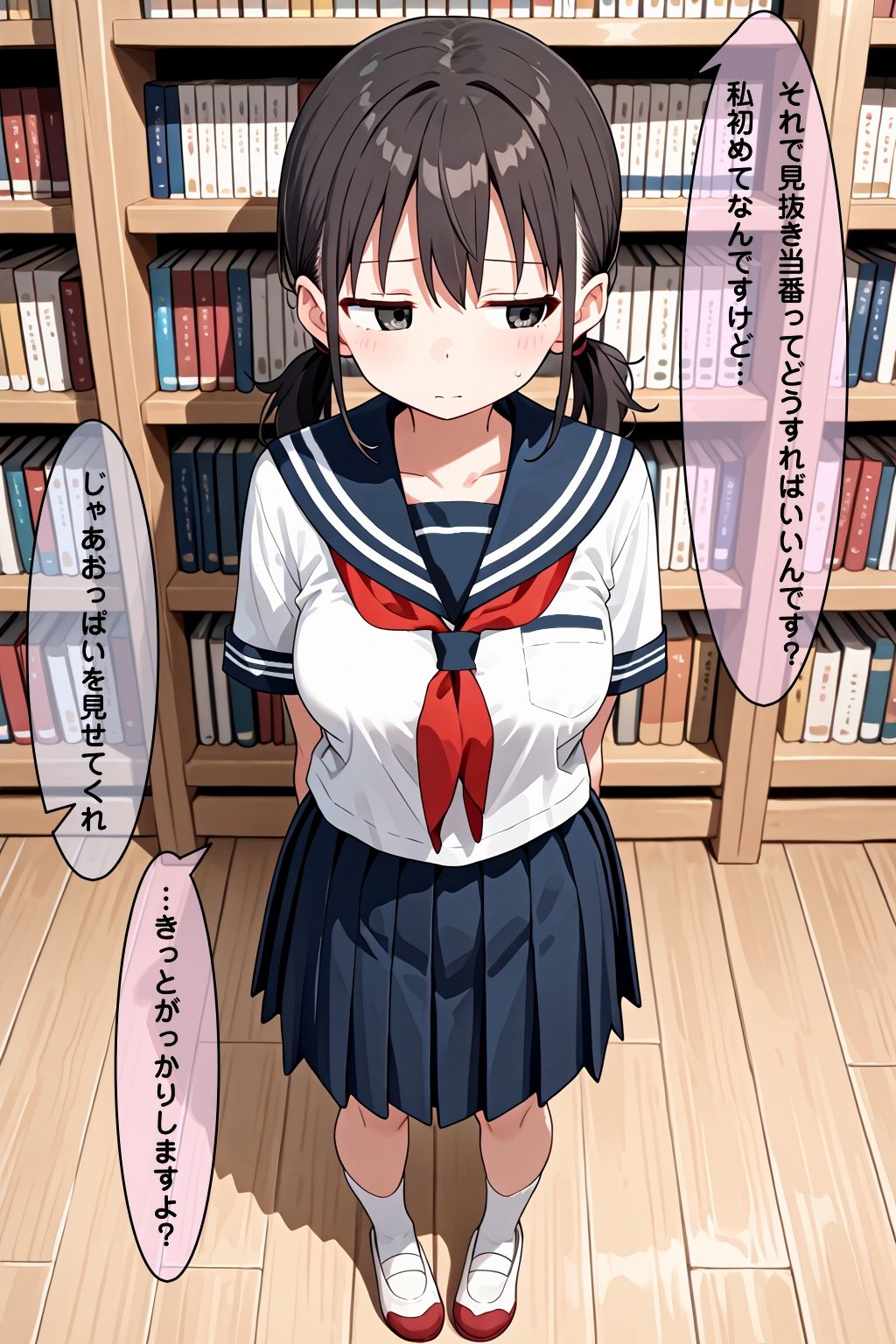 学校で見抜き制度が導入されたので後輩で見抜きしたお話 サンプル4ページ目