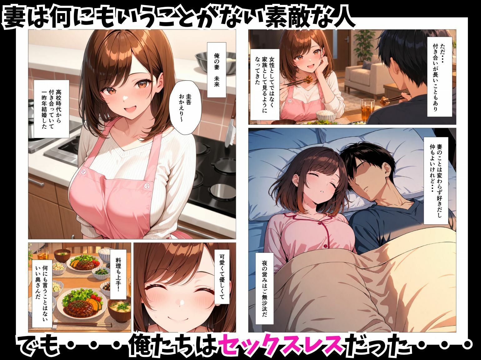 妻とレスの俺が爆乳ギャル義妹に誘惑されて浮気後尾しまくる話 サンプル2ページ目