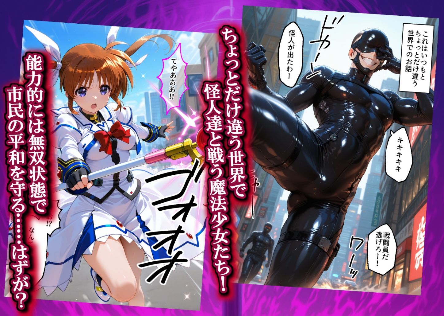 魔法少女 闇落ち 敗北ルートもう戻れない 繰り返される凌●と快楽で嫌なはずなのに…リリカル編 サンプル1ページ目