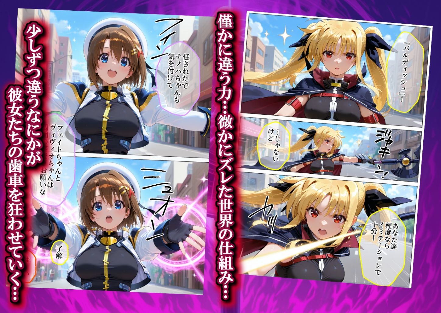 魔法少女 闇落ち 敗北ルートもう戻れない 繰り返される凌●と快楽で嫌なはずなのに…リリカル編 サンプル2ページ目