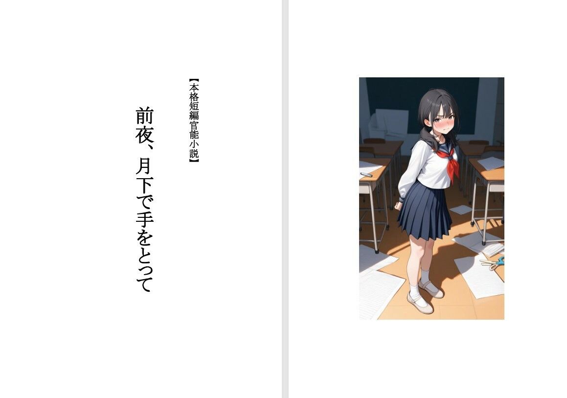 【本格短編青春小説】前夜、月下で手をとって サンプル1ページ目