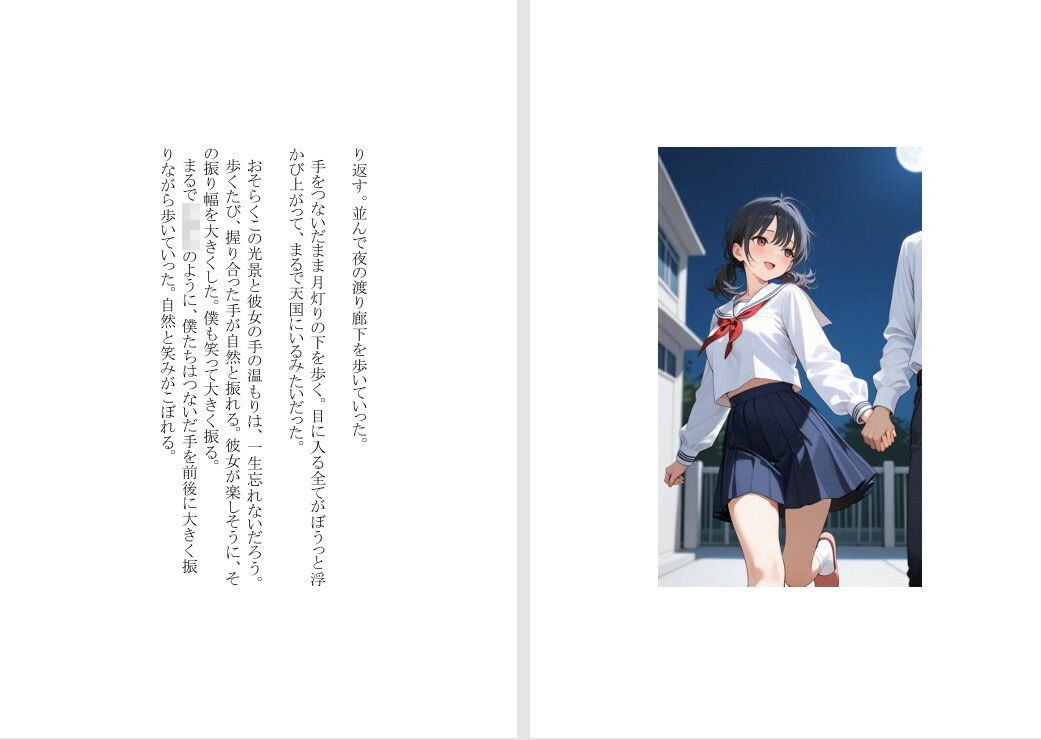 【本格短編青春小説】前夜、月下で手をとって サンプル9ページ目