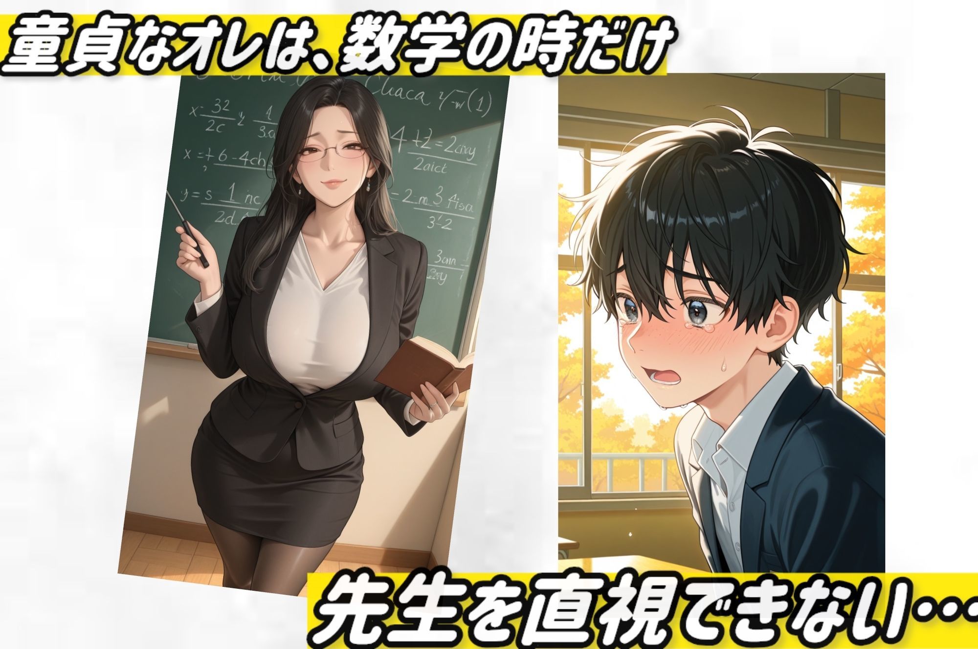 童貞をぶち56したい、人妻教師 サンプル1ページ目