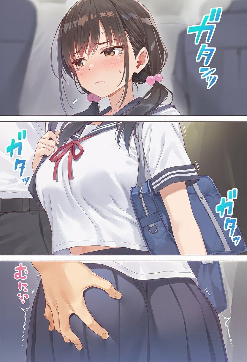爆乳おさげちゃんの学園性活〜地獄の通学電車編〜 サンプル2ページ目