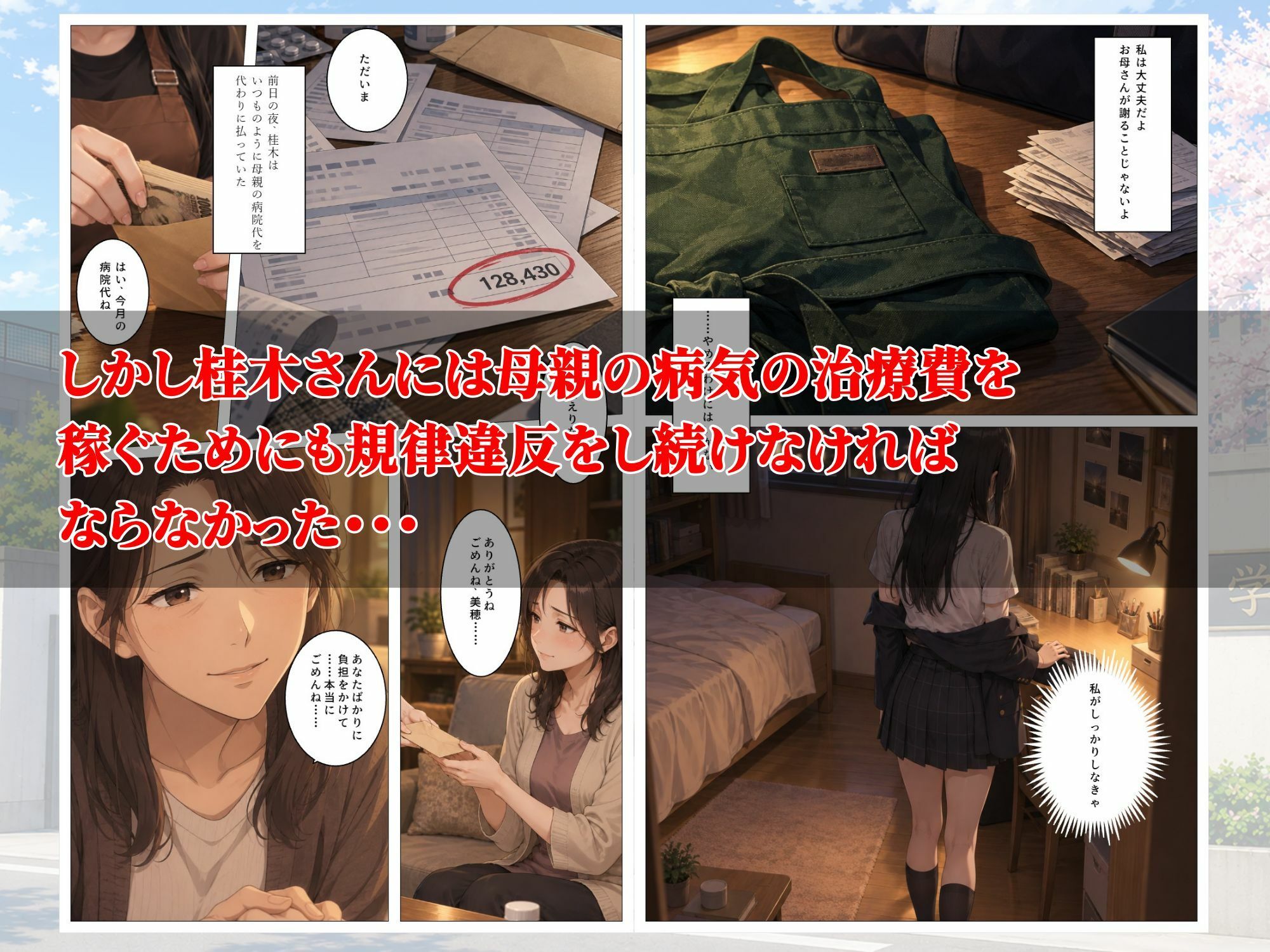童貞のボクが大好きな優等生ヒロインを目の前で校長に弱みを握られNTRされた話〜桂木 美穂編 サンプル4ページ目