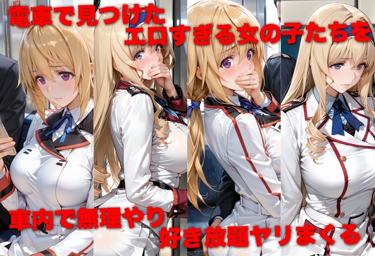 電車で痴●した美女をガラスに押し付けメス堕ちさせた話 I●編 サンプル1ページ目