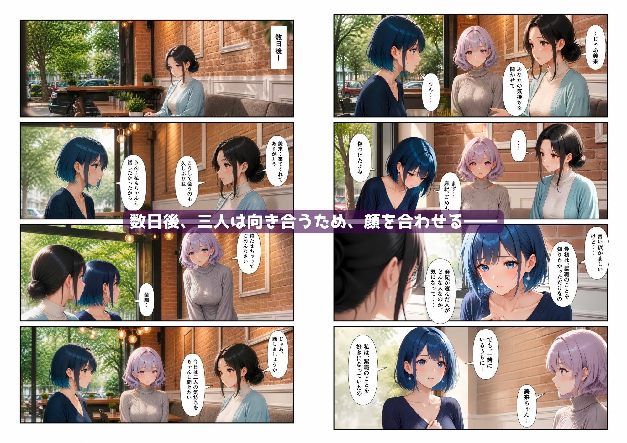 「百合・トライアングル3」〜三人が選んだ恋のかたち〜 サンプル3ページ目