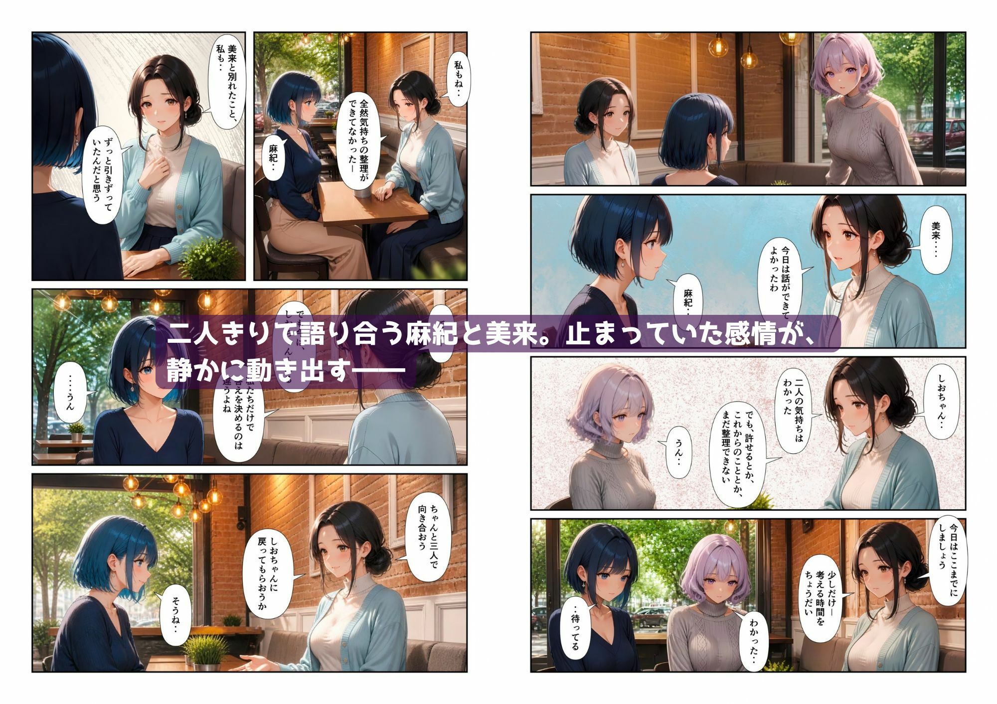 「百合・トライアングル3」〜三人が選んだ恋のかたち〜 サンプル4ページ目